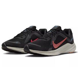 NIB - Nike Quest 5 'Black Bright Crimson' Men's Running Shoes - Size 8.5